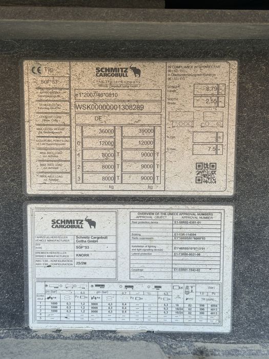 Semiremorca Schmitz Cargobull ( NEGOCIABIL / BENA )