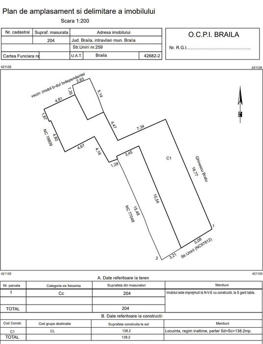 Casa de vanzare ultracentral Braila