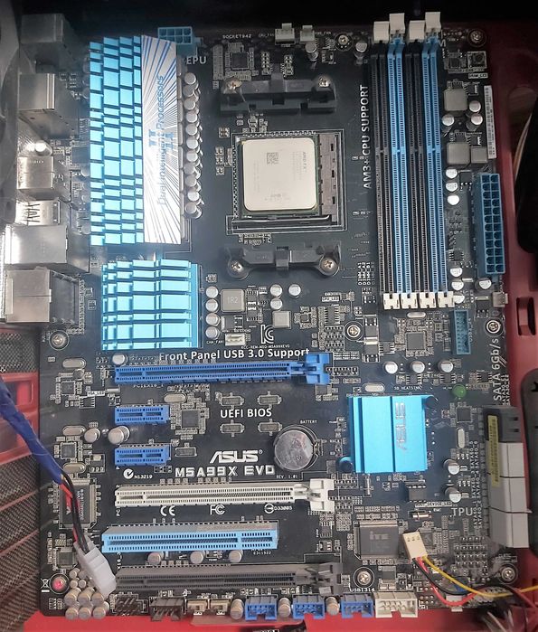 Материнская плата AMD Asus и Процессор AMD