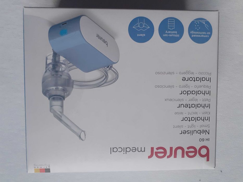 Nebulizator/ Inhalator nou ptr. calatorii, garantie 2027, Beurer IH 60