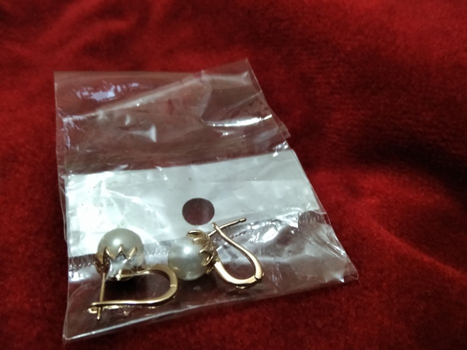 Сережки золотистые