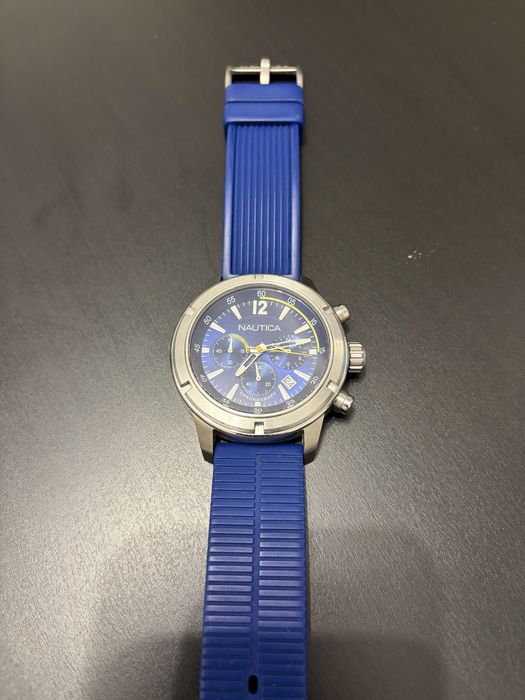 Ceas Nautica Chronograph Blue Dial