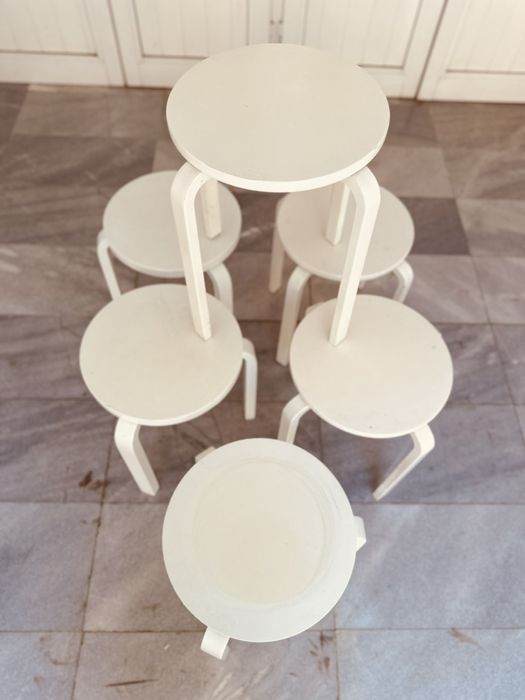 Винтидж шведски табуретки Икеа