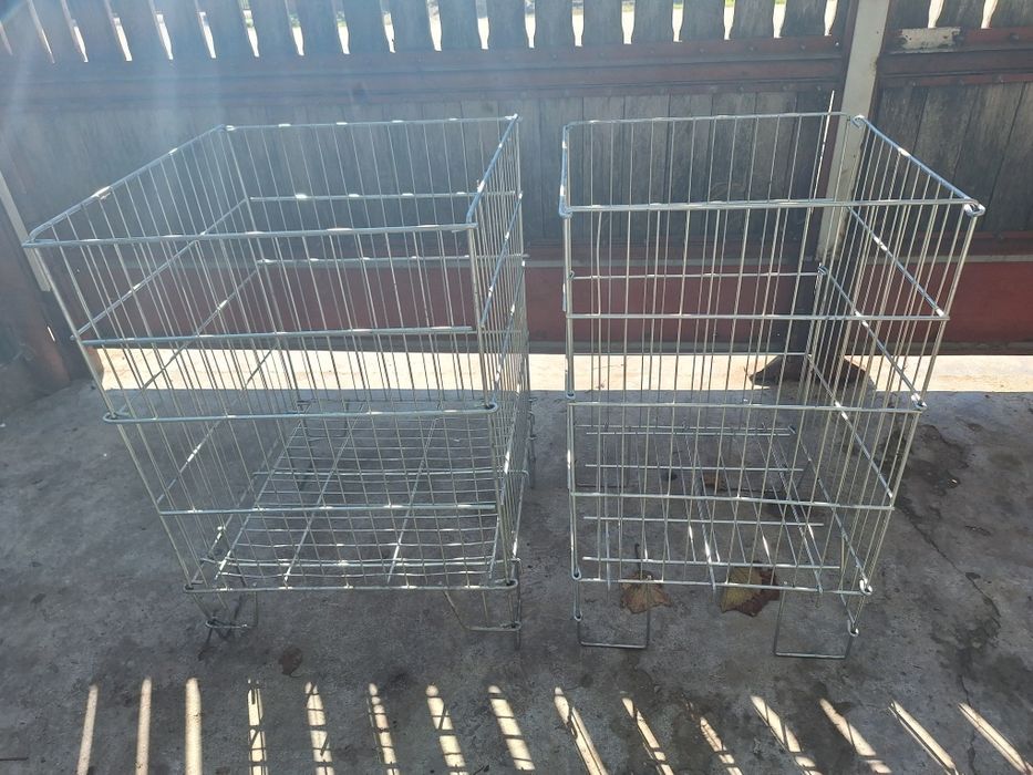 Coșuri zincate expunere produse