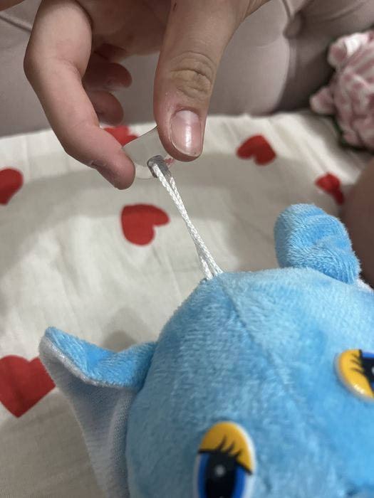 Мякгая игрушка синий слоник