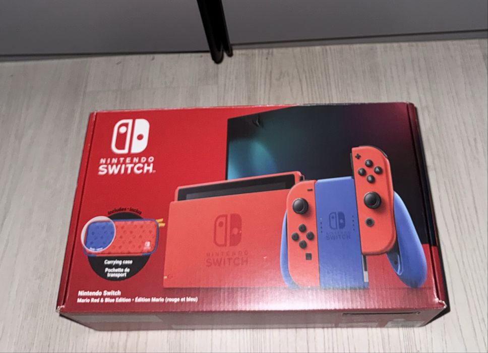 Nintendo switch v2 Mario red&blue edition + игры в подарок