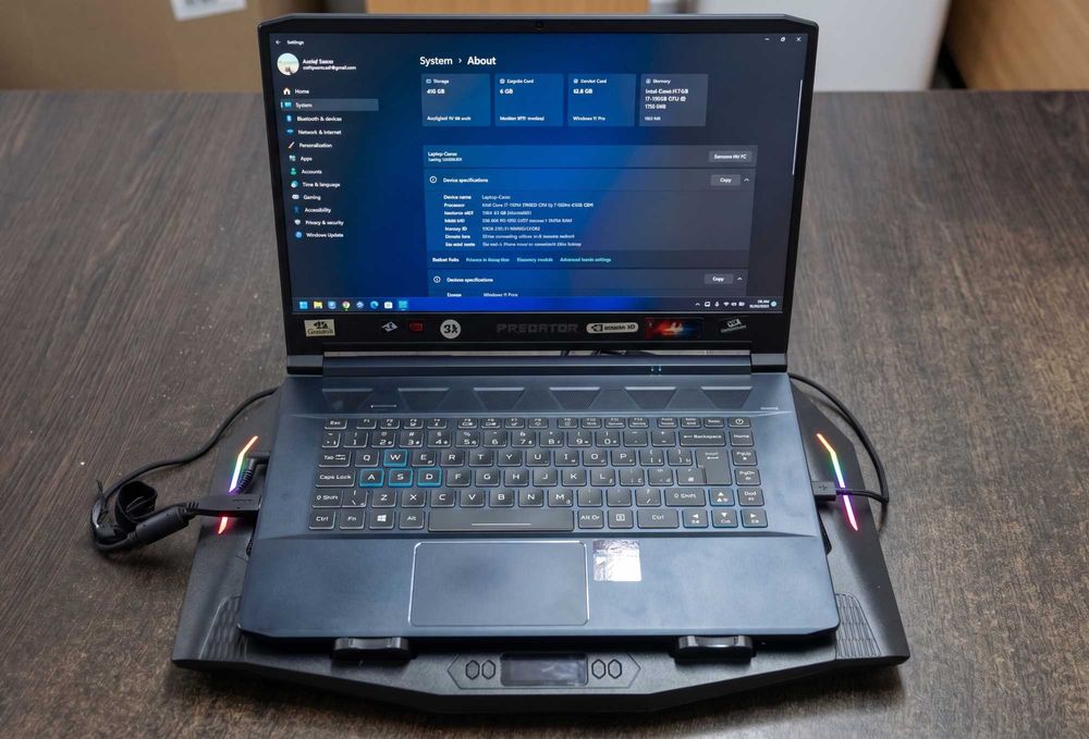 Laptop Gaming Acer Predator Helios 300 - i7-9750H, 16GB RAM, SSD 512GB