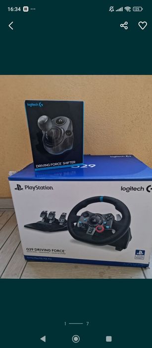 Волан с педали и скоростен лост Logitech g29 + Gran Turismo и Asseto C