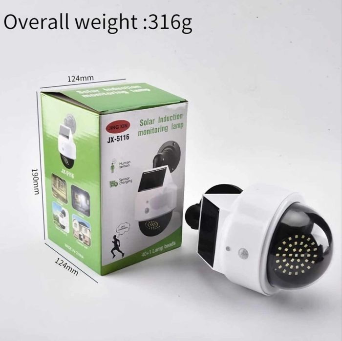 Соларна лампа със сензор за движение Тип Камера Бутафорна камера