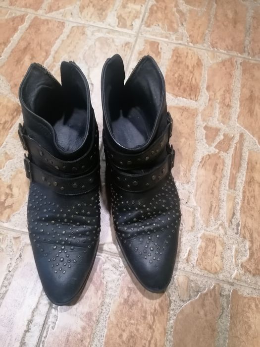 Боти Zara, от естественна кожа