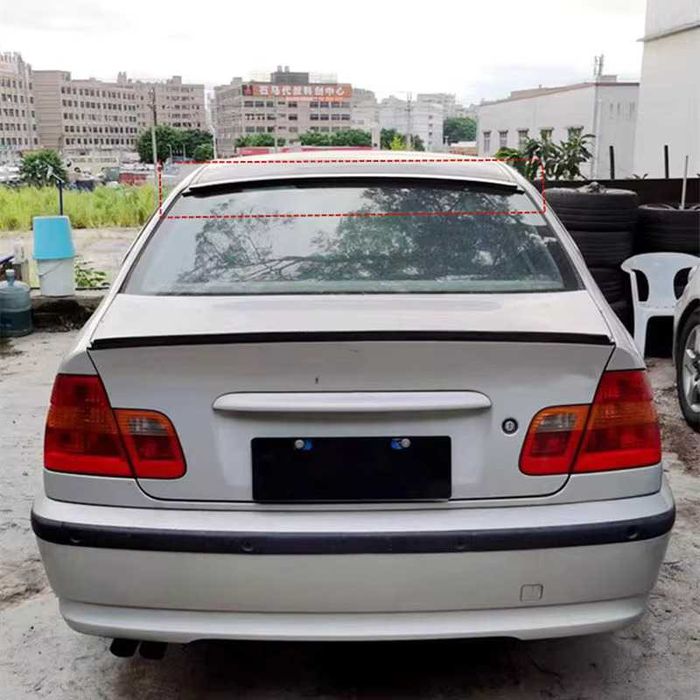 Eleron Lip Luneta Spoiler Geam BMW Seria 3 E46, Negru Lucios, ABS
