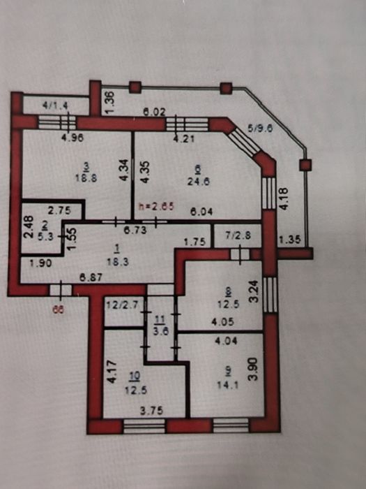 4 комн квартира в центре
