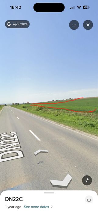 Vand teren cu deschidere 80ml la DN22C, Satu Nou Medgidia
