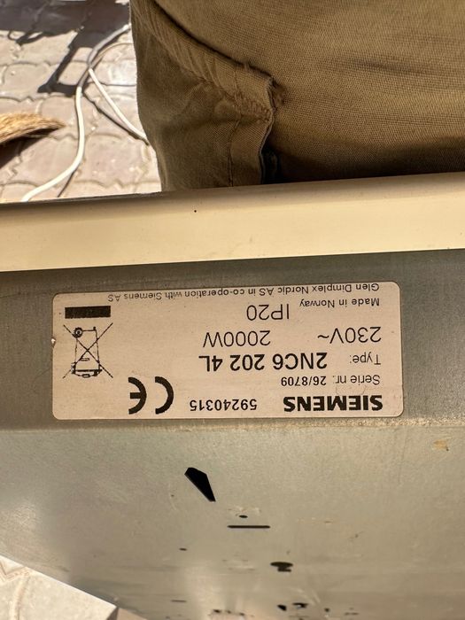 Электрический конвектор SIEMENS