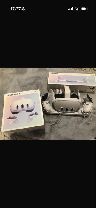 Casca Vr meta quest 3 512 gb plus statie de incarcat originala in stare  perfecta