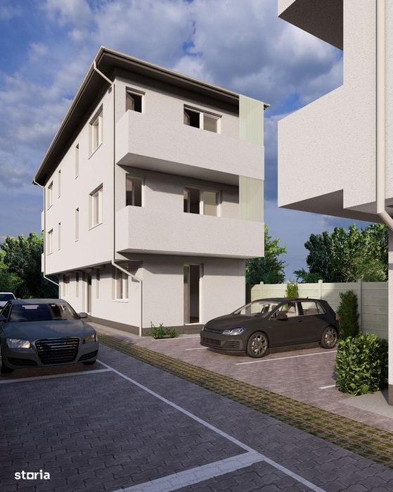 Garsoniera cu curte, bloc nou stil boutique, Popesti-Leordeni