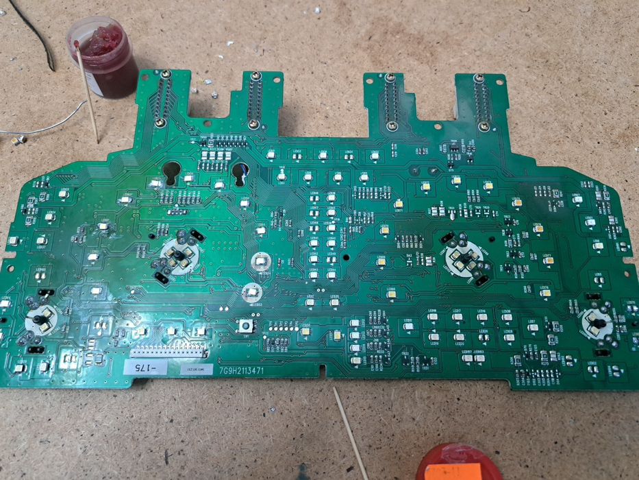 Пересвет панели авто