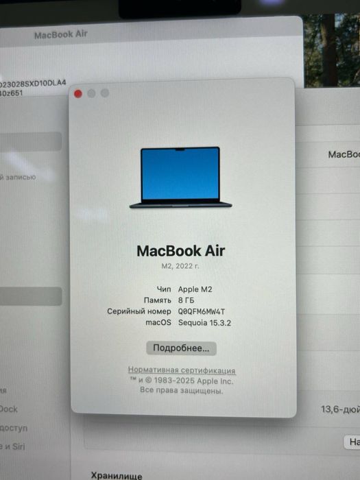 Macbook Air M2 2022