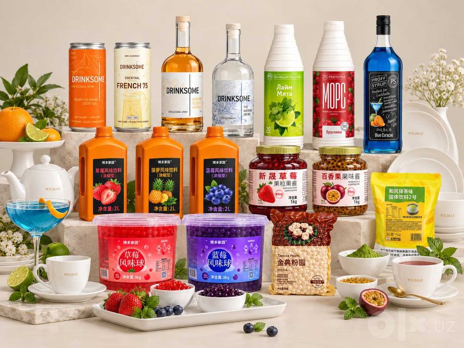 Kafe, bar va restoranlar uchun hammasi — ingredient va idishlar