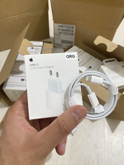 Apple Зарядка 100% Оригинал iPhone Zaryadka iPhone Golovka Адаптер