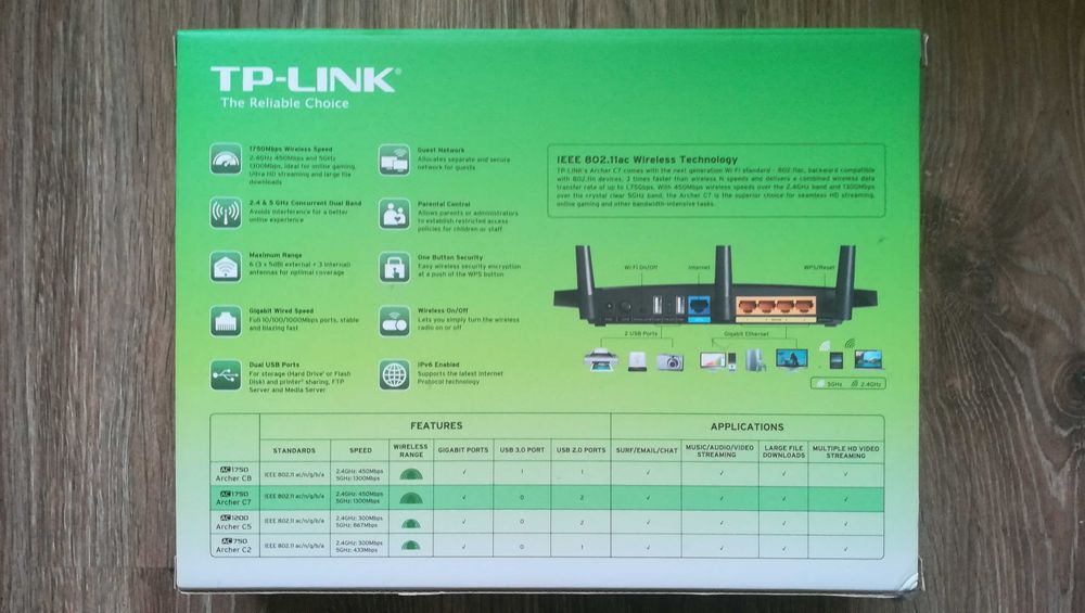 TP-LINK Archer C7 AC1750 Рутер