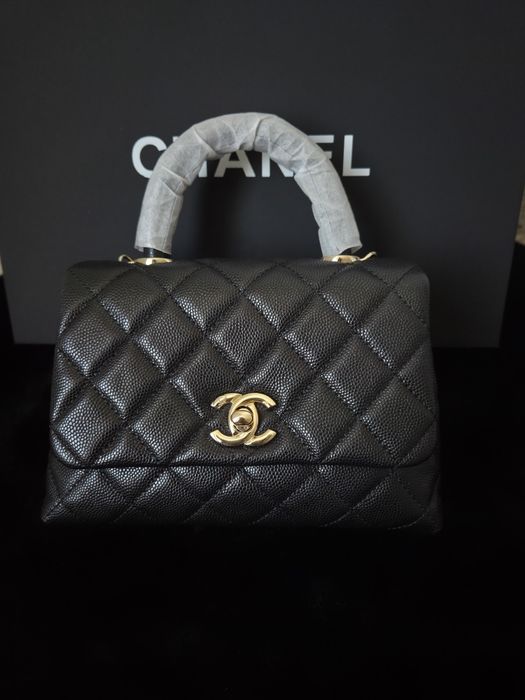 Chanel Mini Coco Handle Bag Gold Hardware