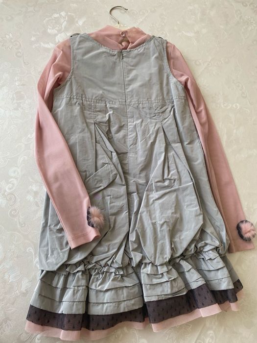 Двойка для девочки - сарафан с кофтой