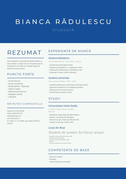 Fac CV profesional + model modern (rapid)