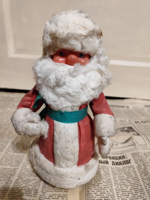 Дед мороз  ватный СССР