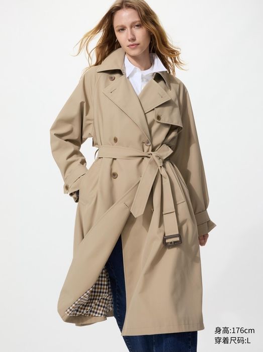 Uniqlo пальто-тренч