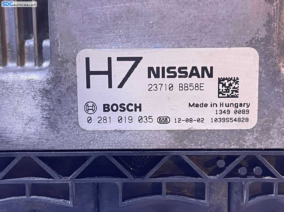 ECU Calculator Motor Nissan Qashqai 1.6 DCI 2007 - 2013 Cod 23710-BB58E 23710BB58E 0281019035