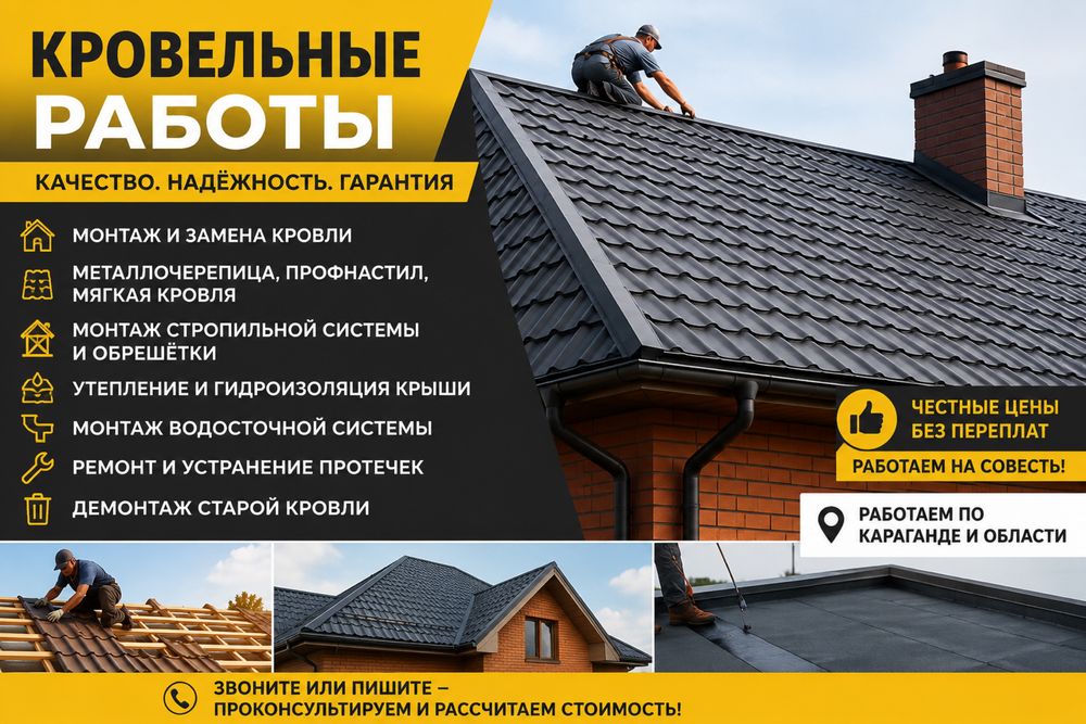 Кровельные работы-качественно и надежно