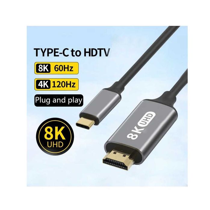 Кабель - адаптер USB TypeC to HDMI 8K.  2м