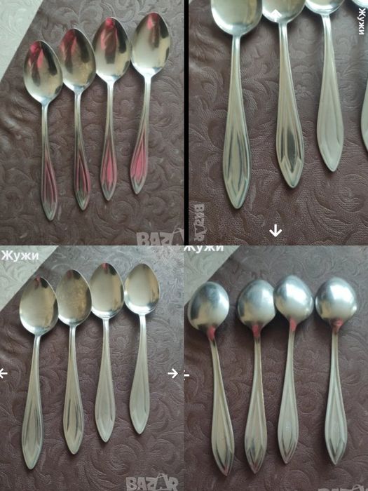 Комплекти малки лъжички и вилички НОВИ, комплект десертни вилички 12бр