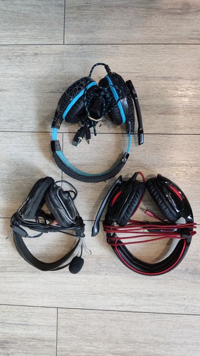 Продавам три геймърски слушалки