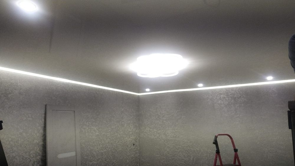 Натяжные потолки Хромтау