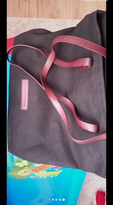 Geanta textil+piele The Chesterfield Brand