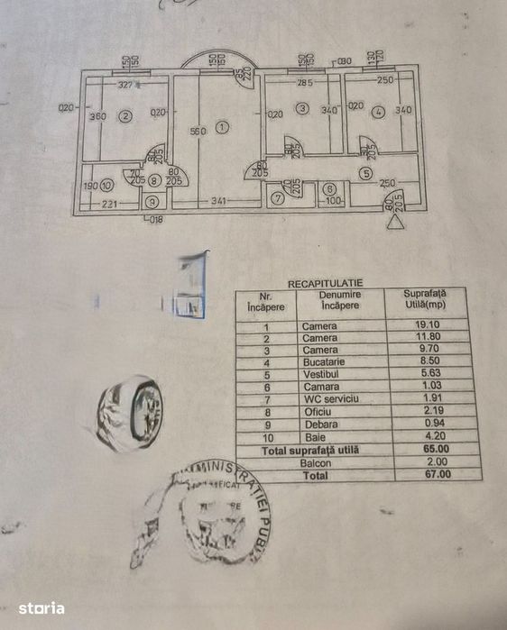 Apartament 3 camere de vânzare | Titan –  1 Decembrie 1918 Bloc 1984