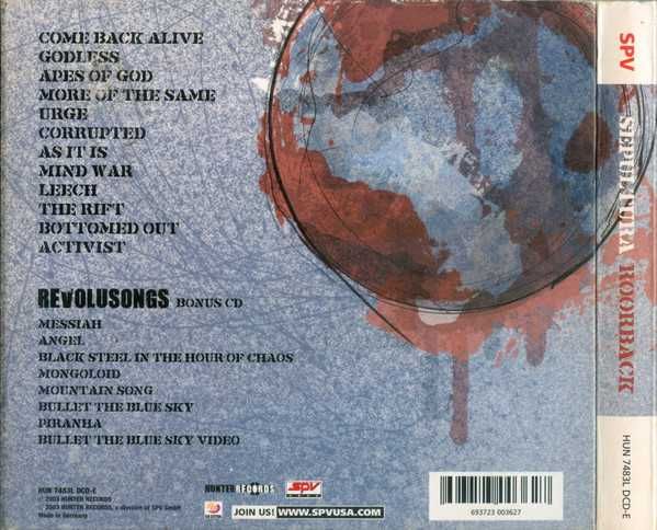 2xCD Sepultura - Roorback 2003 Limited Edition