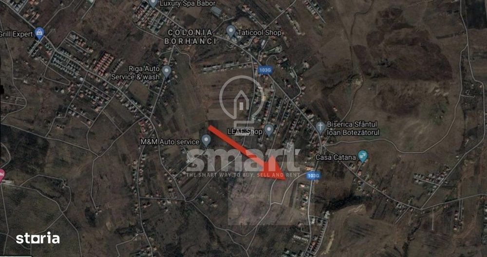 Teren de vanzare 1000mp Front 28 ml Borhanci