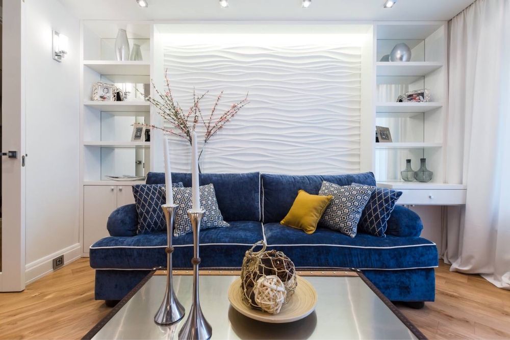 3D panel wave волна 3д панели декор гипс