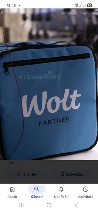 Genți Glovo și Wolt noii