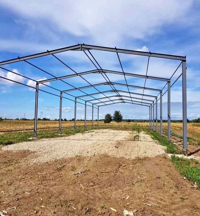 Vand și construiesc o gama larga de hale sau structuri metalice noi sa