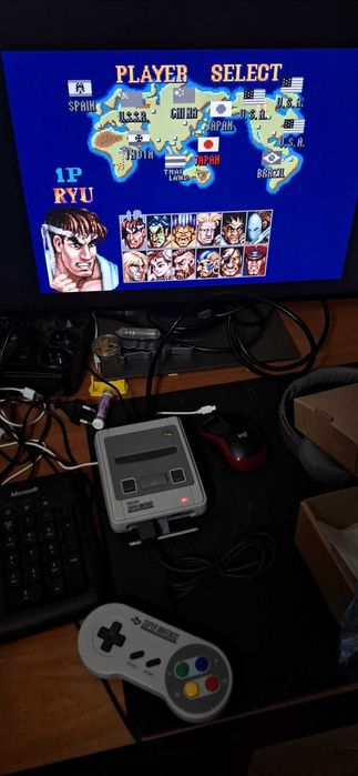 Joc tv consola super nintendo mini snes HDMI 21 jocuri cutie fullbox
