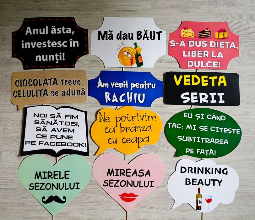 Propsuri recuzită foto mesaje nunta petrecere