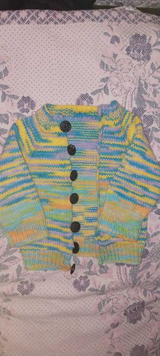 Вязаная кофта на 1-1,5 года