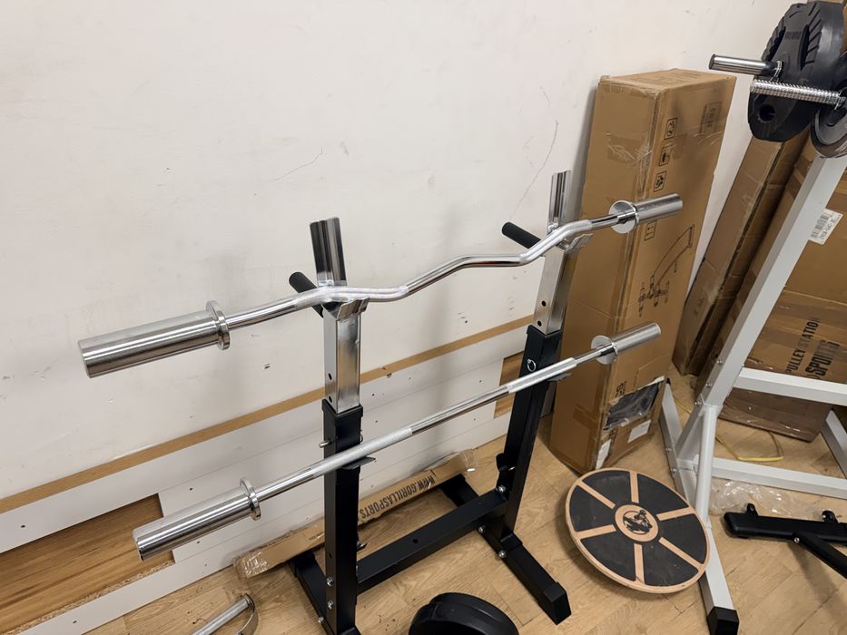 Bara olimpica z ez si para dreapta biceps triceps umeri pret promo