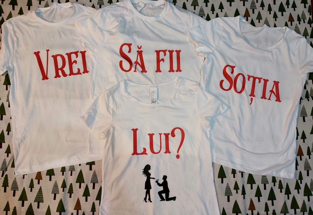 Personalizări  tricouri HTV(heat transfer vinyl) și căni