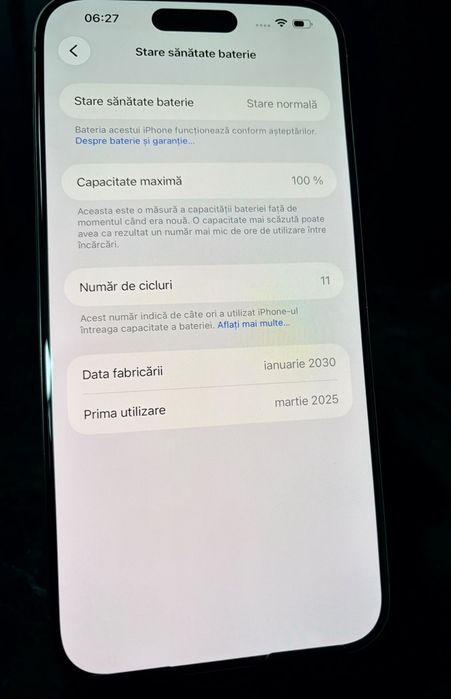 Noble Amanet - iPhone 15 Pro Max - 256 GB - baterie 100%