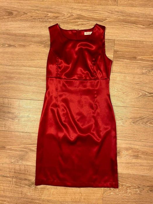 Rochie office/de ocazie Orsay, material satinat, roșie